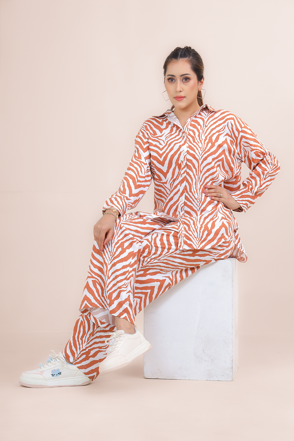 Premium Co-Ord Set – Twill Cotton Fabric with Elegant Prints