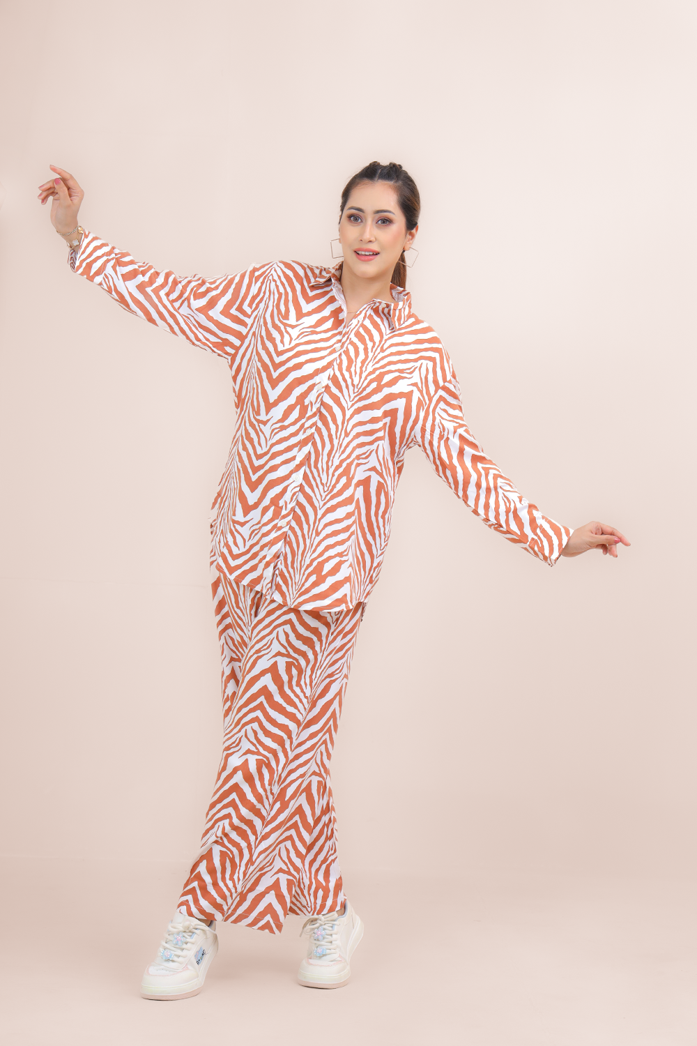 Premium Co-Ord Set – Twill Cotton Fabric with Elegant Prints