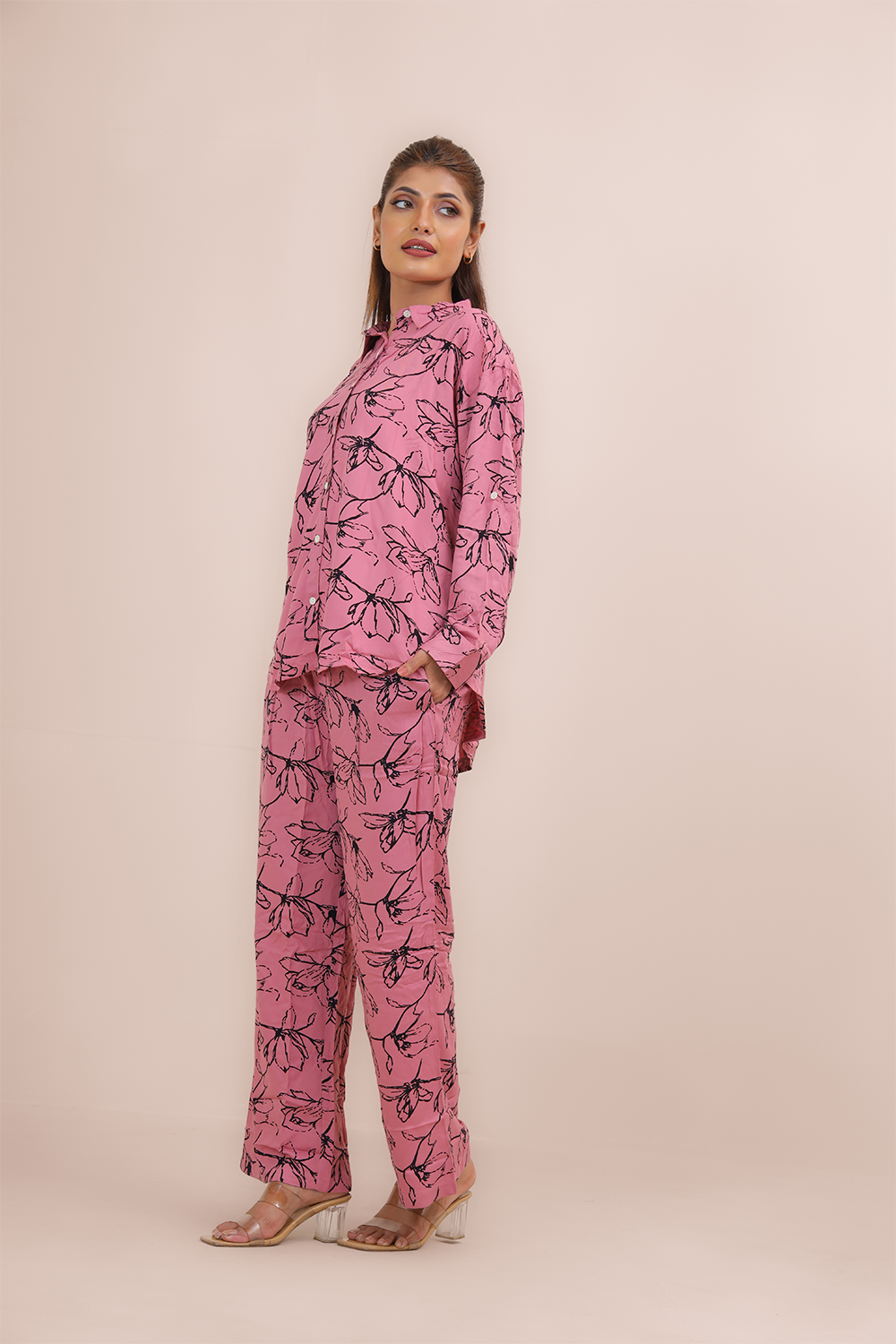 Premium Co-Ord Set – Twill Cotton Fabric with Elegant Prints