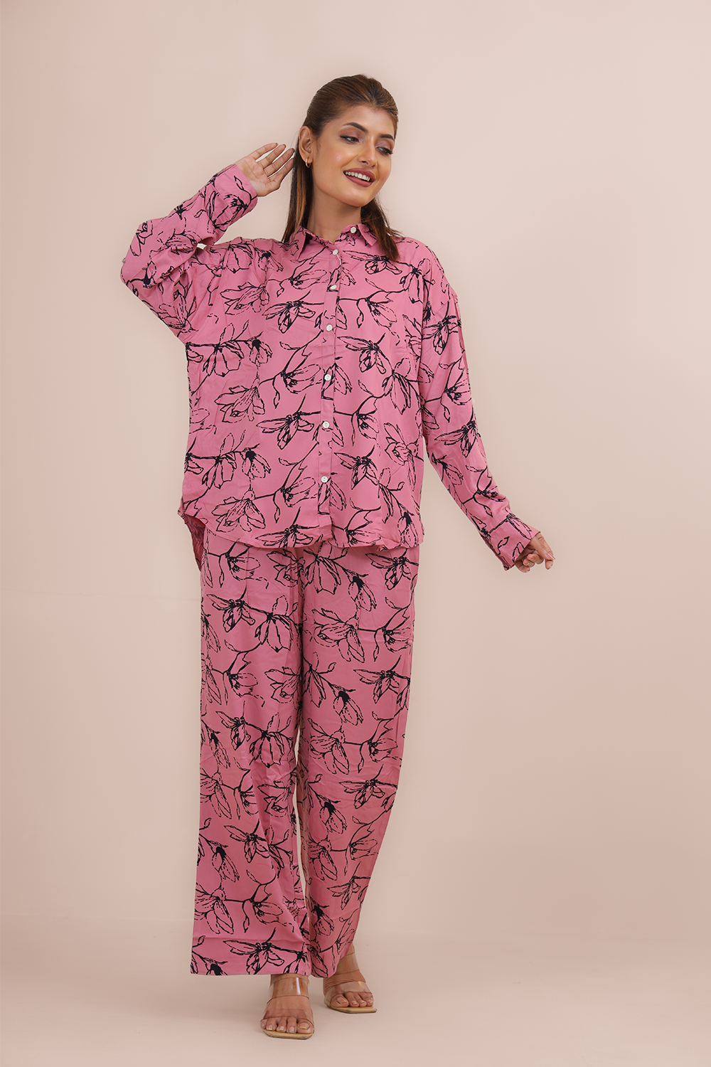 Premium Co-Ord Set – Twill Cotton Fabric with Elegant Prints
