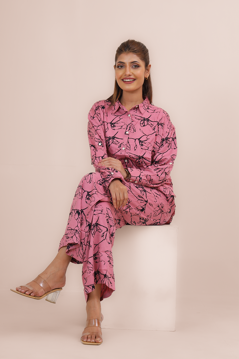 Premium Co-Ord Set – Twill Cotton Fabric with Elegant Prints