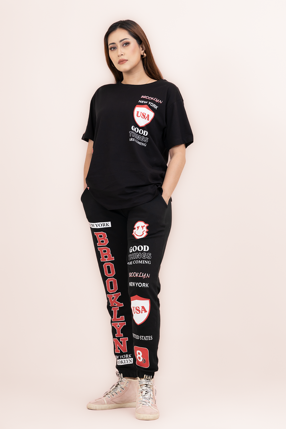 Women’s Brooklyn 2 Piece Set – T-Shirt