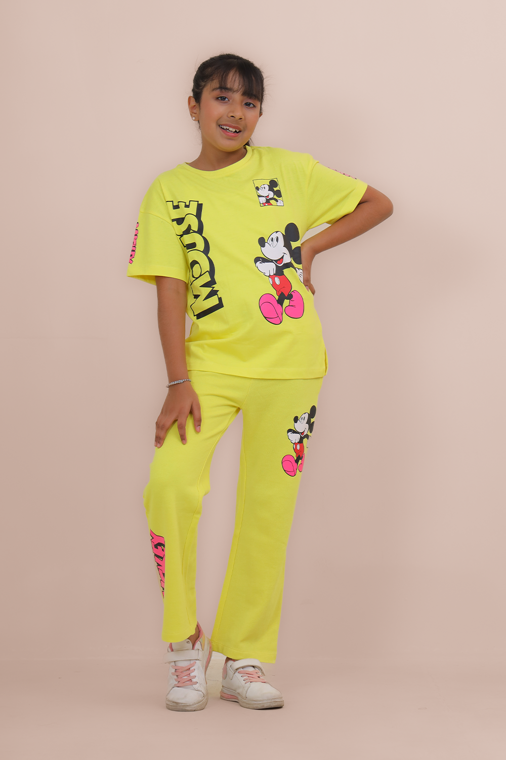 Girls 2 Piece Summer Outfits - Mickey Mouse