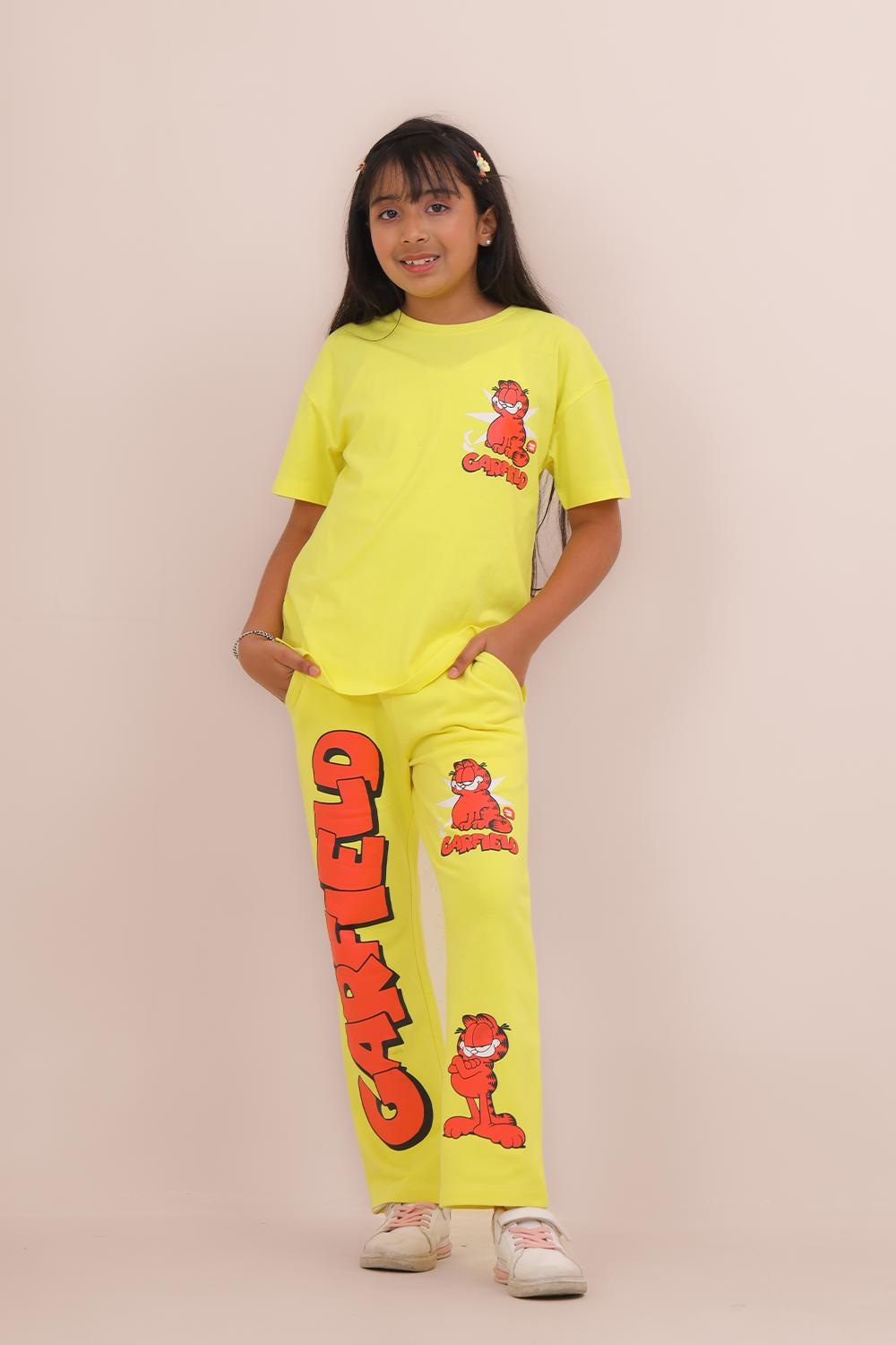 Girls 2 Piece Summer Outfits - Garfield