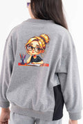 Drop Shoulder Sweatshirt Winter Girls Set