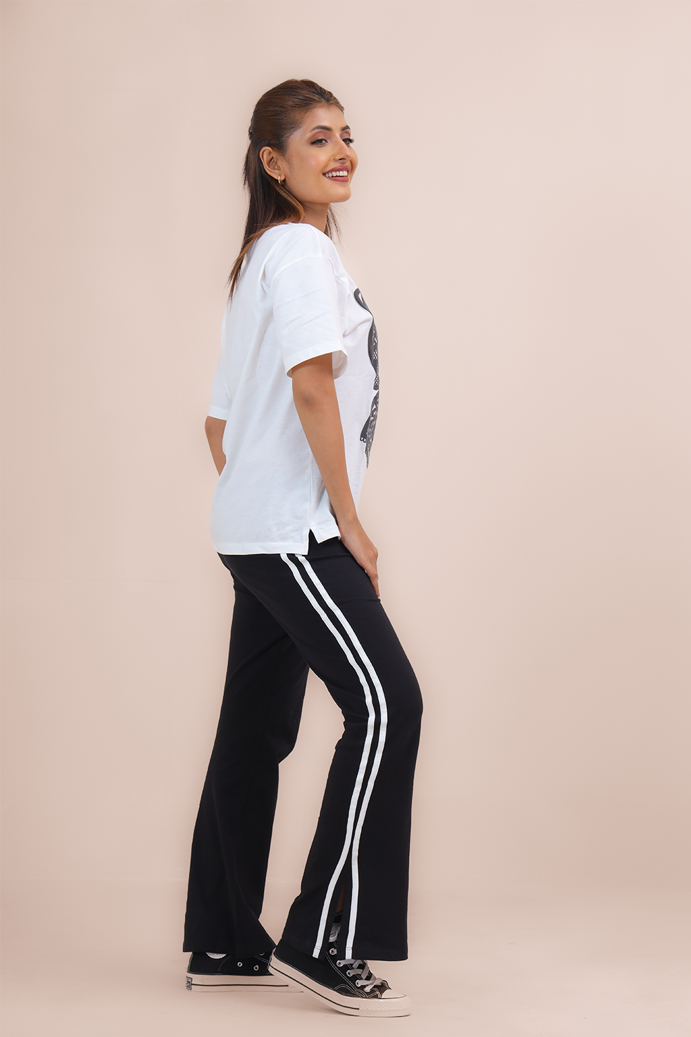 Women’s Drop Shoulder 2 Piece Outfits - Piping