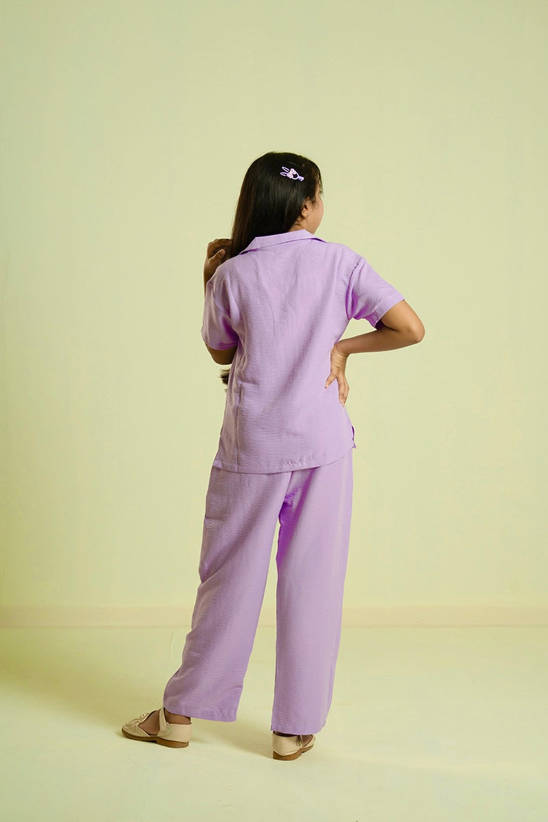 Girls’  Co-Ord Set – Soft Cotton Top & Pants