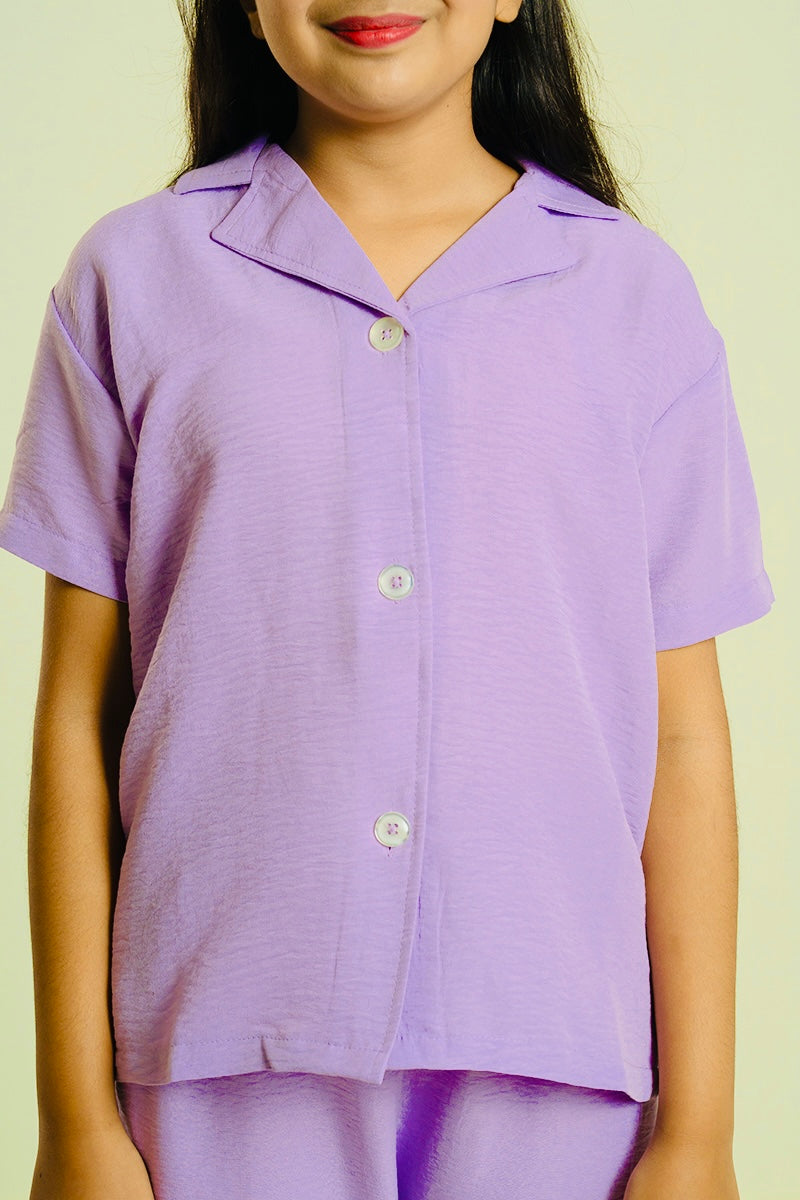 Kids Girls’ Summer Co-Ord Set – Soft Cotton Top & Pants