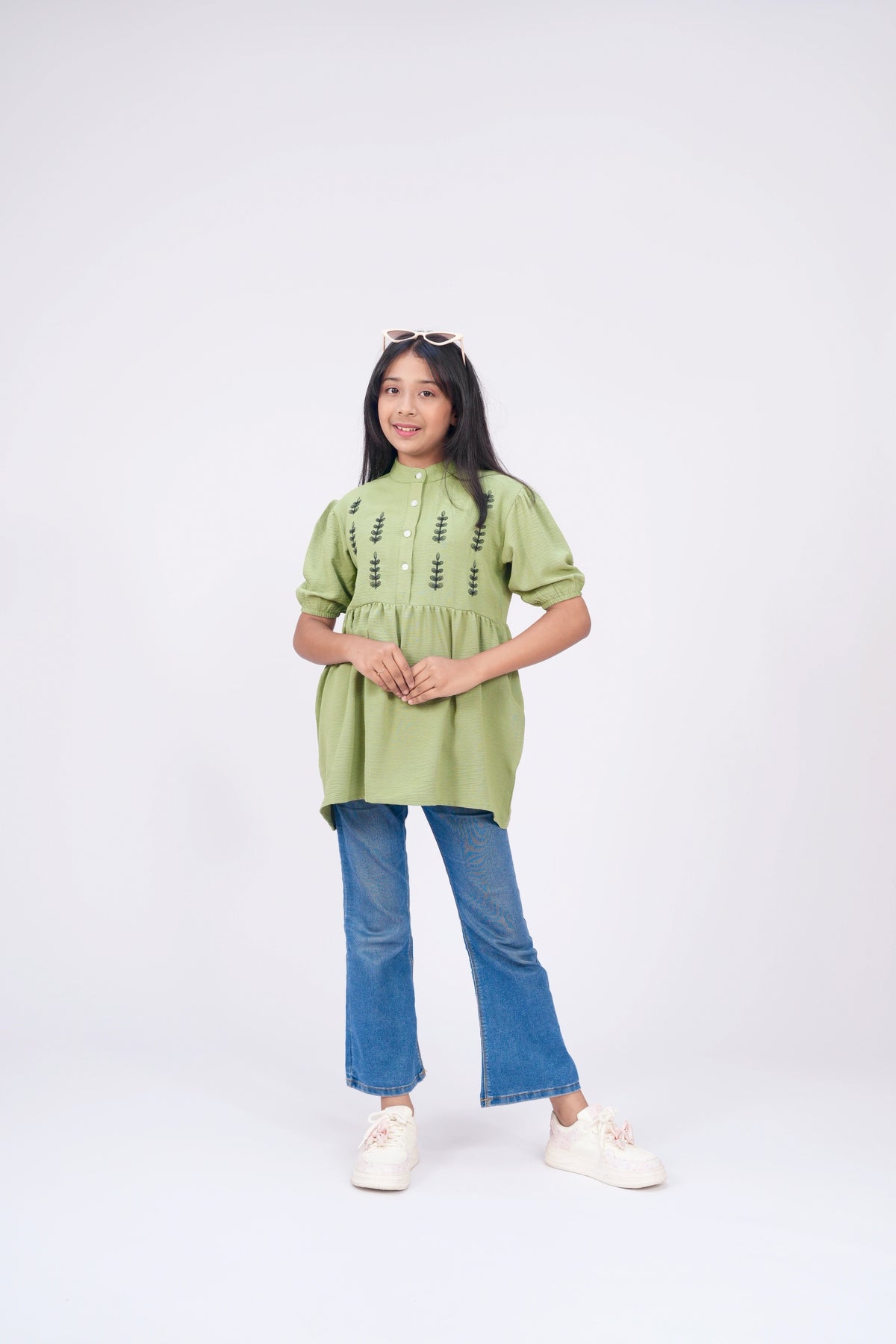Sage Green - Summer girls Tops
