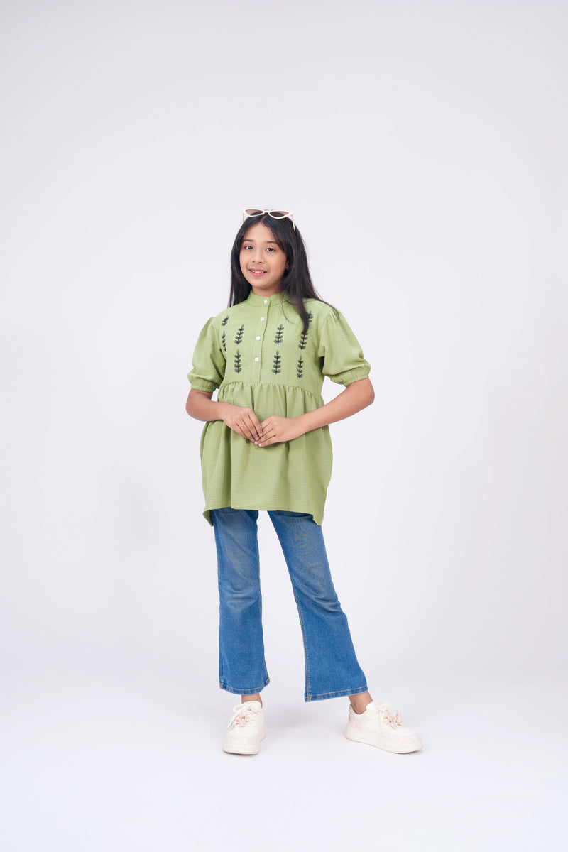 Sage Green - Summer girls Tops