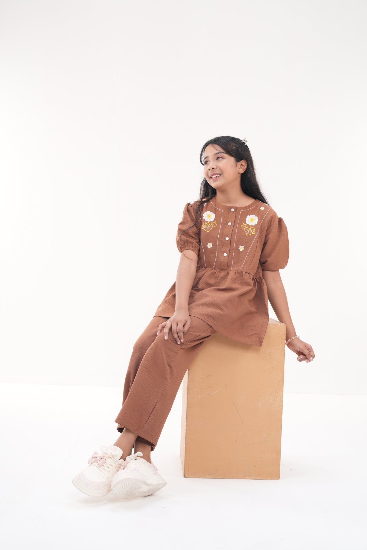Embroidery - Summer Girls Co‑ord Set