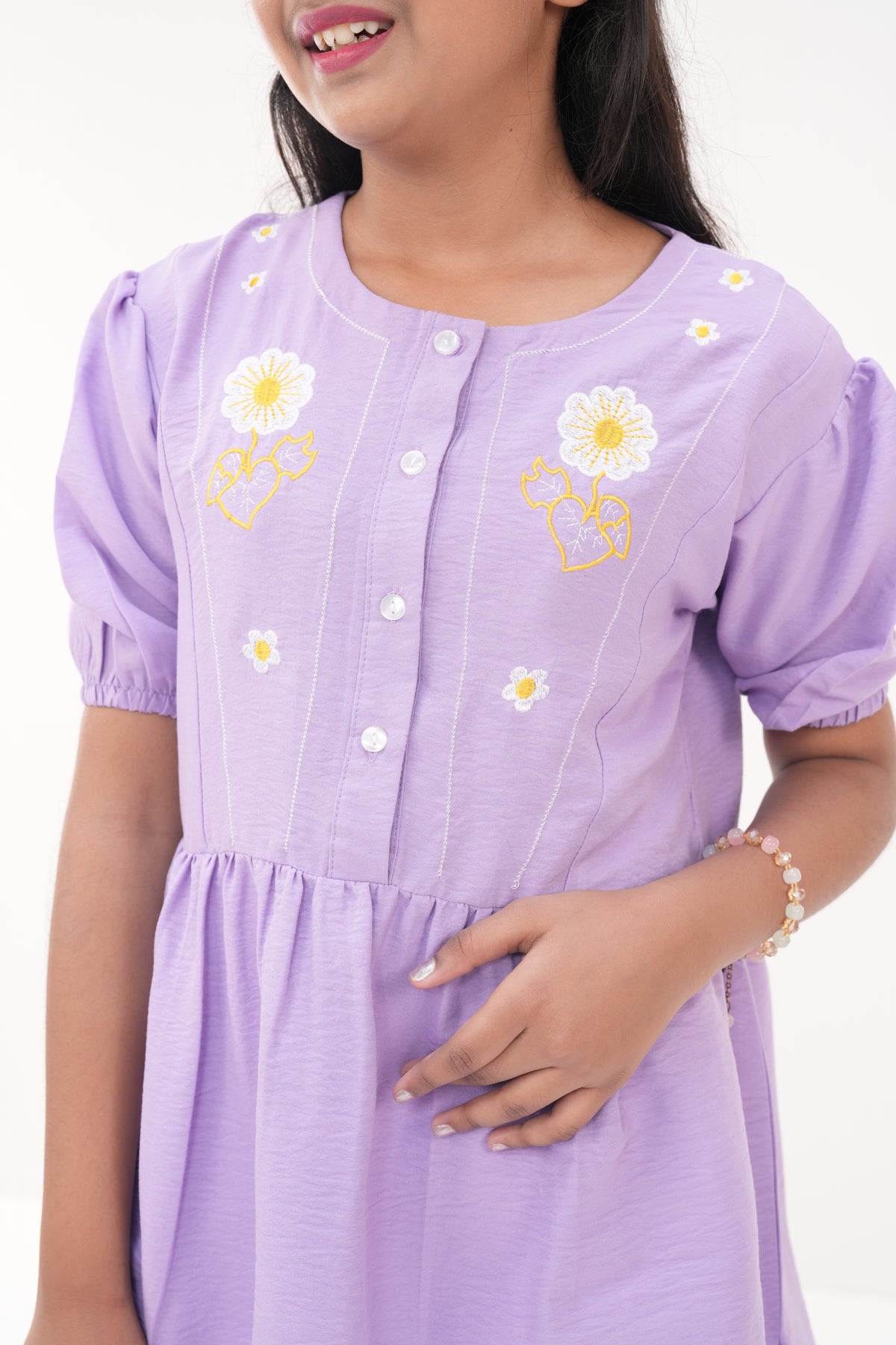 Embroidery - Summer Girls Co‑ord Set