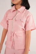 Girls Pocket Zip-Up Co-Ord Set