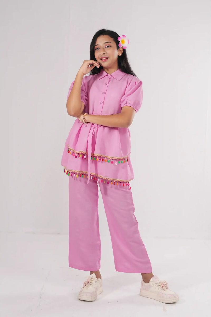 Girls Rainbow Layered Co-ord Set