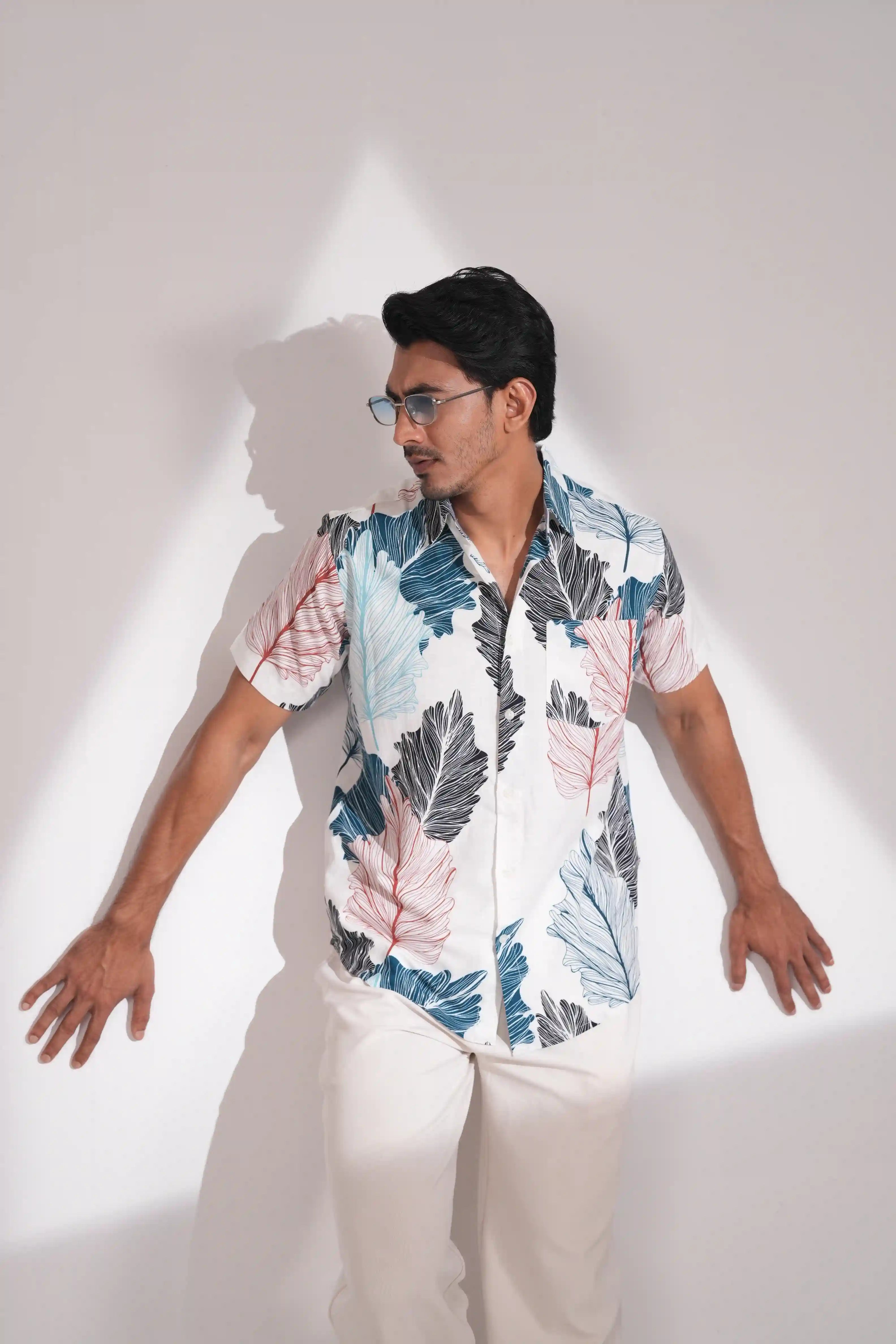 Tropical Blaze – Men’s Half Sleeve Shirt