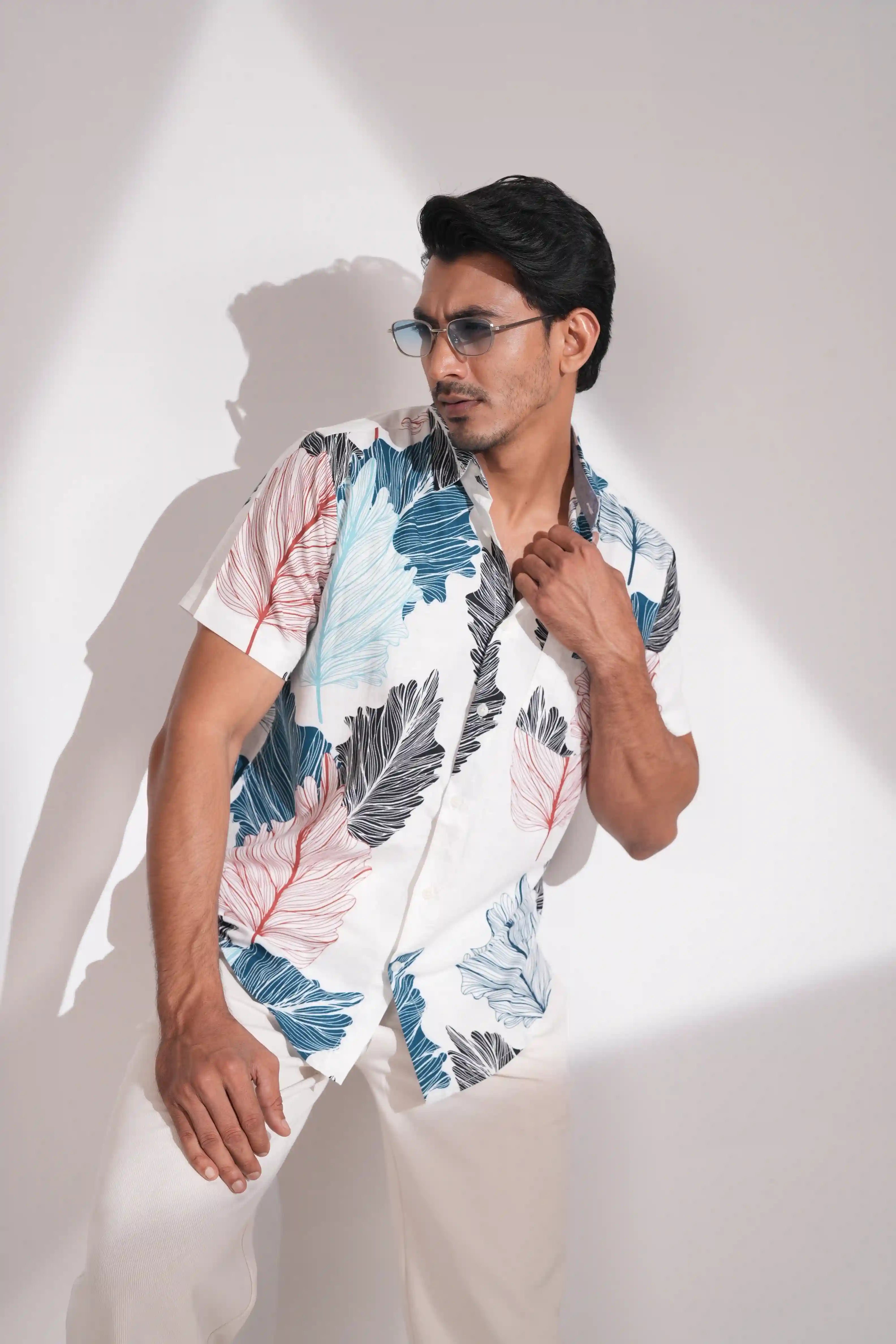 Tropical Blaze – Men’s Half Sleeve Shirt