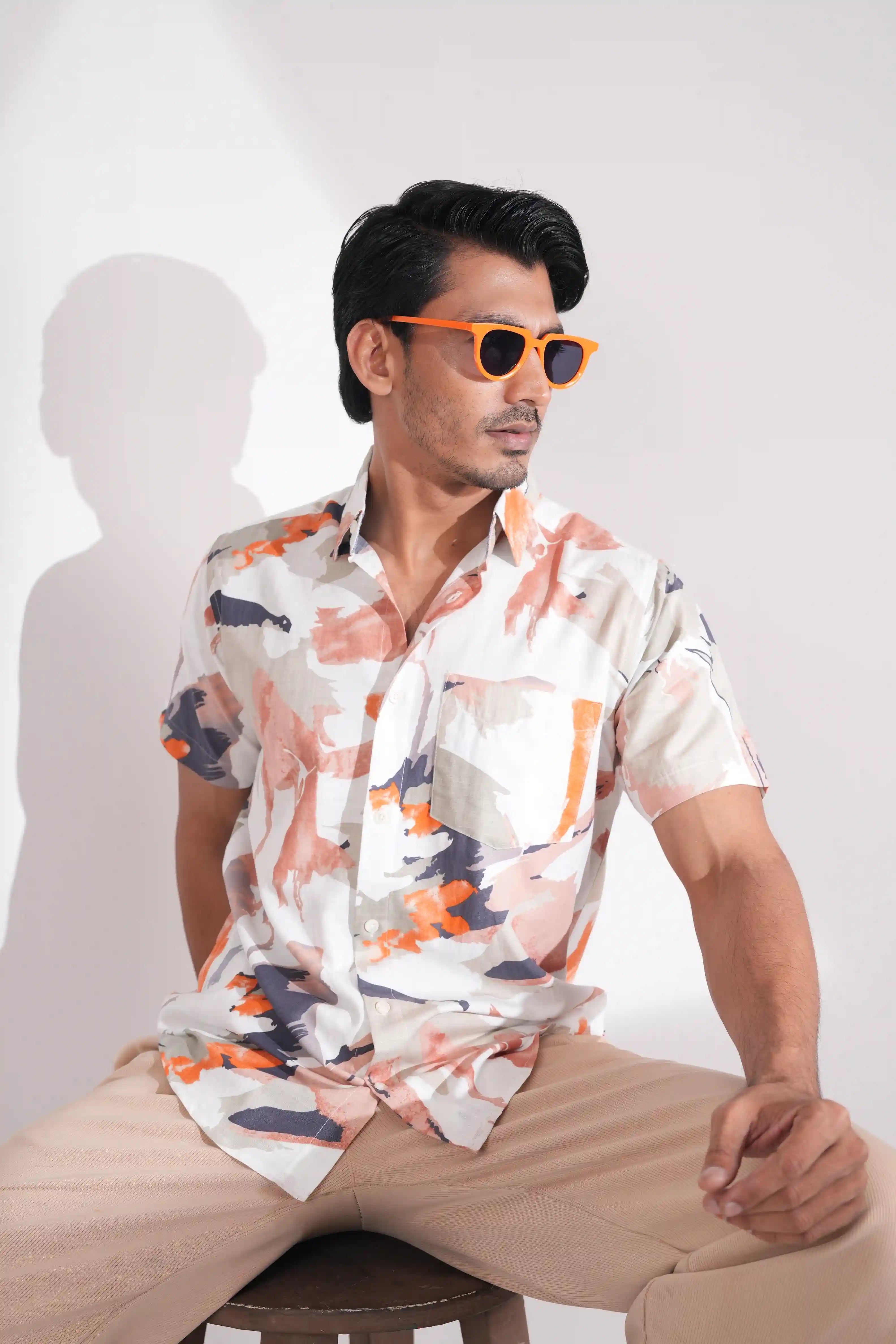 Muted Art  – Men’s Half Sleeve Shirt