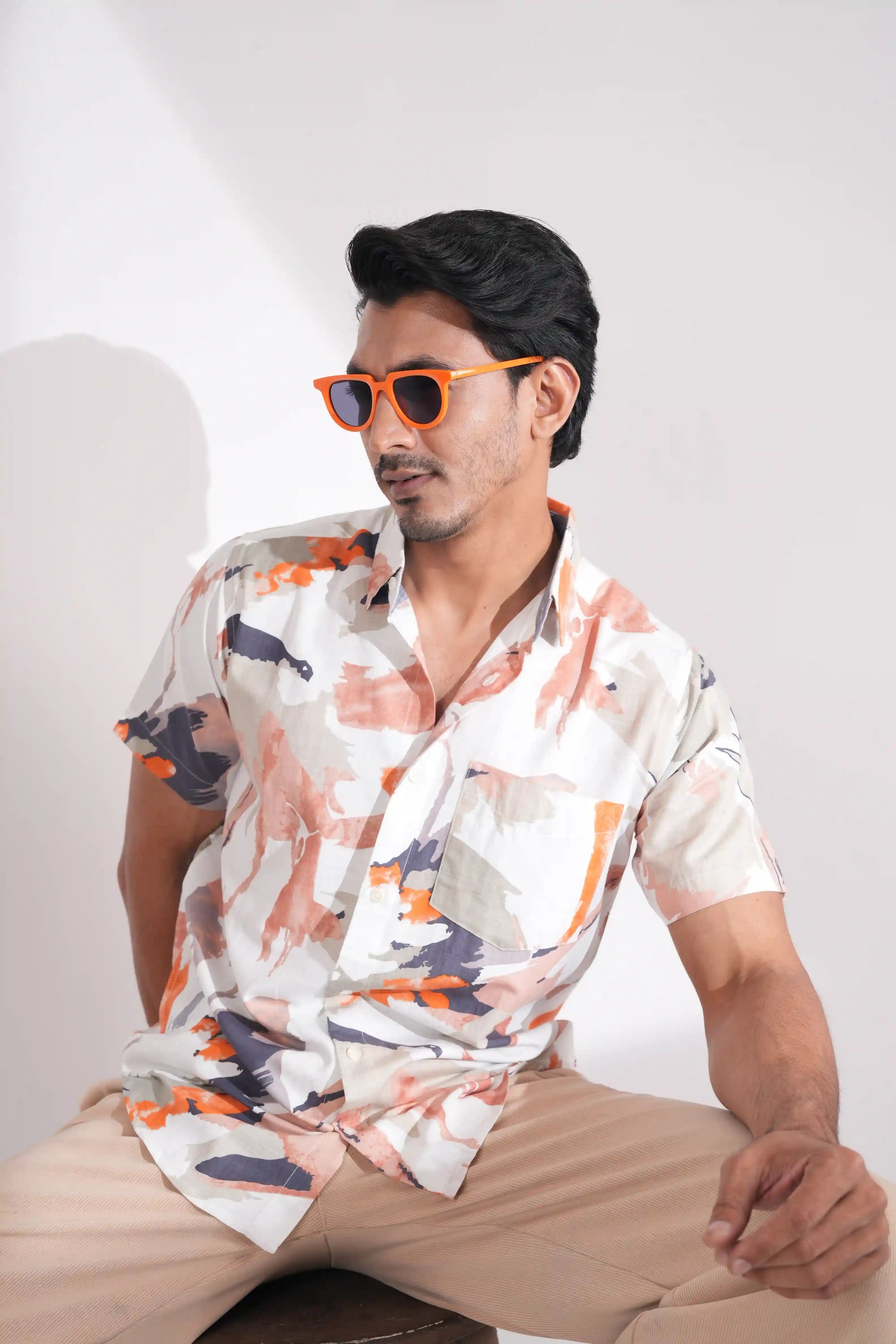 Muted Art  – Men’s Half Sleeve Shirt