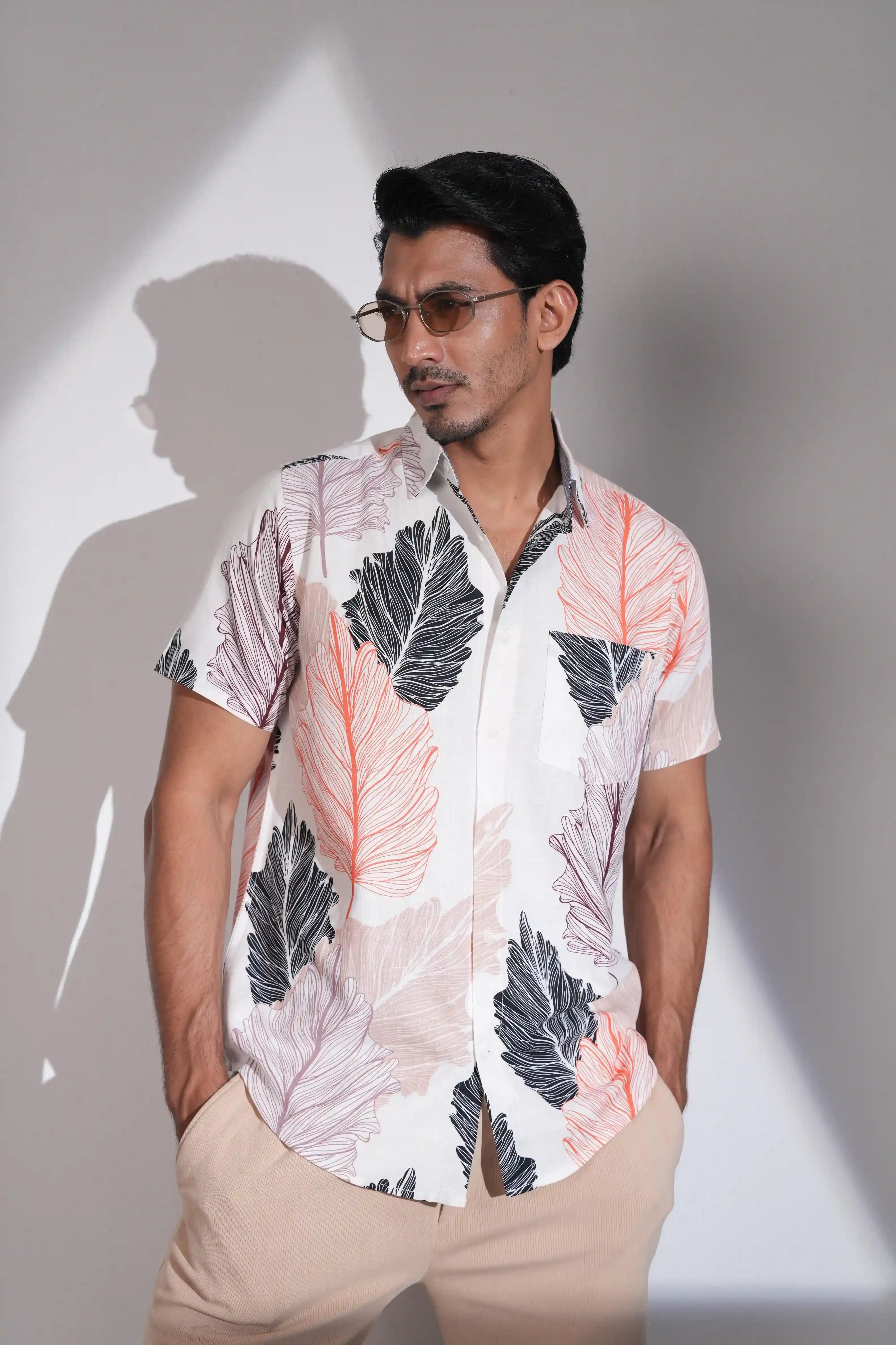 Gentle Leaf – Men’s Half Sleeve Shirt