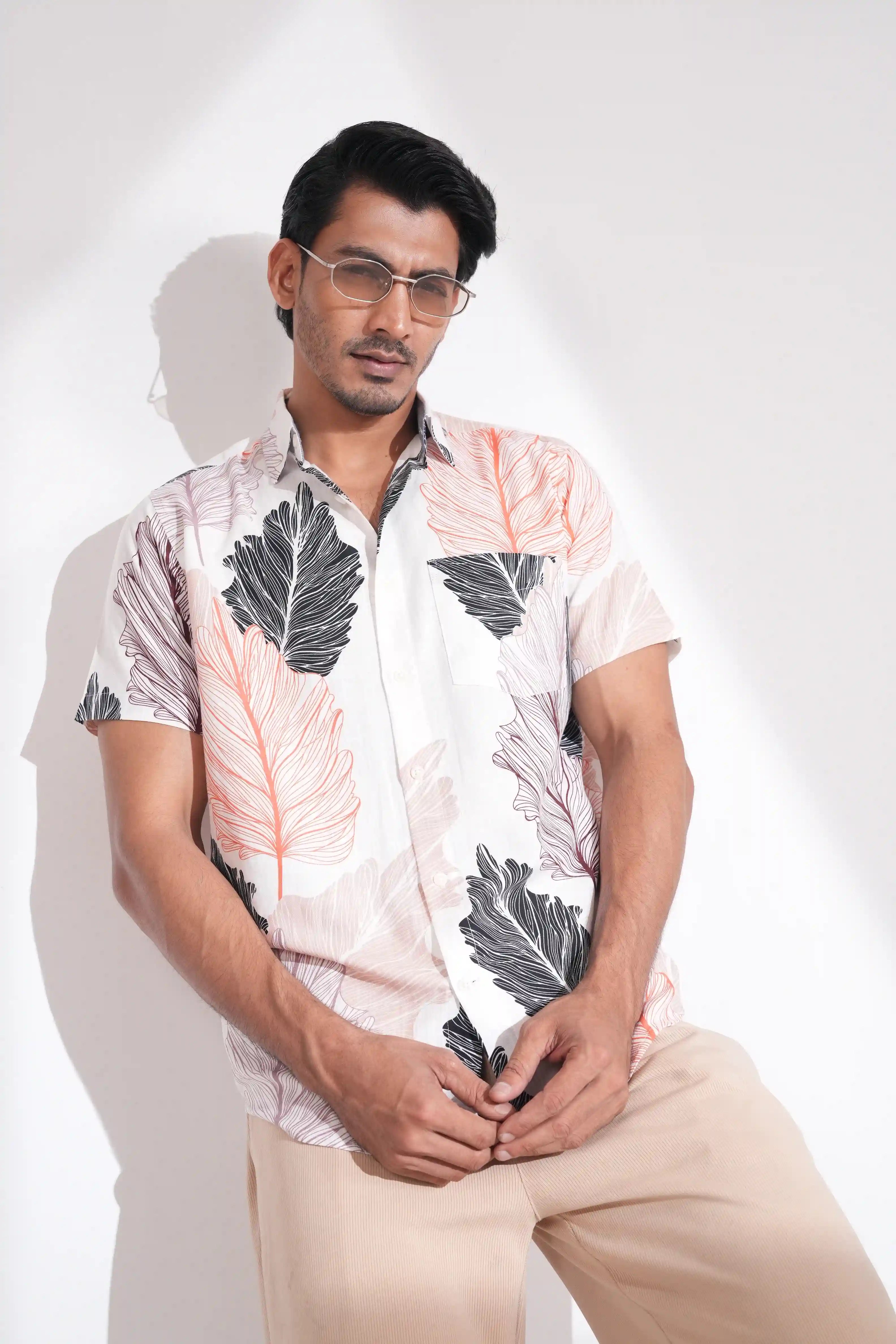 Gentle Leaf – Men’s Half Sleeve Shirt