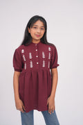 Maroon - Summer girls Tops