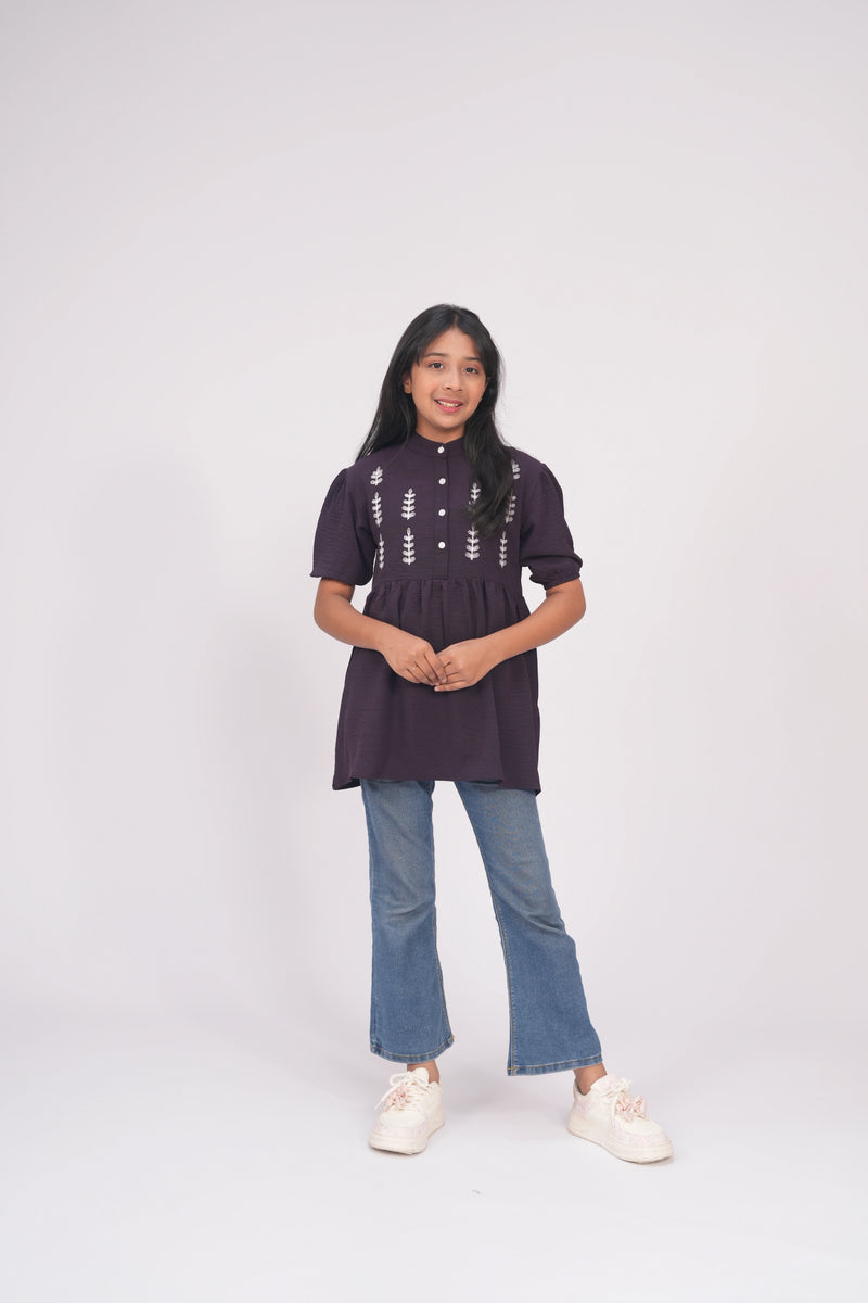 Deep Plum - Summer girls Tops